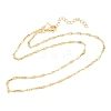 Brass Oval Link Chains Necklace for Women NJEW-P265-23G-1