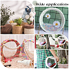 6Pcs Flat Round Acrylic Sheet MACR-CP0001-01B-5