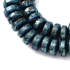 Electroplated Natural Lava Rock Beads Strands G-A256-E01-01C-2