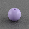 Solid Chunky Bubblegum Acrylic Ball Beads SACR-R835-6mm-08-1