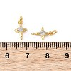 SHEGRACE Brass Micro Pave Clear Cubic Zirconia Pendants XGRQ2O697-453G-3