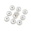 Brass Rhinestone Spacer Beads X-RB-A014-Z12mm-01S-3