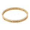 304 Stainless Steel Hinged Bangles BJEW-D408-27G-2