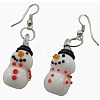 Handmade Lampwork Dangle Earrings EJEW-Y001-3A-1