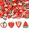 100Pcs 4 Styles Handmade Polymer Clay Beads CLAY-YW0002-38-1