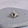 Brass Pave Cubic Zirconia Finger Rings FS-WGC2302-02-1