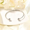 Tarnish Resistant Fashion 304 Stainless Steel Cuff Bangles Torque Bangles X-BJEW-H473-01P-3