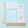 20Pcs Cardboard Jewelry Display Cards CDIS-FS0001-02-4