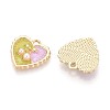 Alloy Enamel Pendants PALLOY-T092-38G-03-2