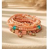 Bohemian Glass Beaded Stretch Bracelet Sets OY6714-2-1