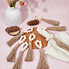 Wooden Beaded Napkin Rings AJEW-FH00006-6