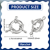 10Pcs Rack Plating Brass Spring Ring Clasps KK-PH0015-32-2