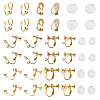 24Pcs 3 Styles 316 Stainless Steel Clip-on Earring Findings STAS-TA0006-31G-2
