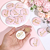 12Pcs Tinplate & Plastic Bride Badges for Wedding Party Bridal Shower Decoration AJEW-SC0032-08A-3
