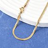 Ion Plating(IP) 304 Stainless Steel Snake Chains Necklaces NJEW-O058-25G-1