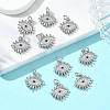 SHEGRACE Brass Cubic Zirconia Pendants XGRQ3K783-532P-4