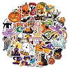 Halloween Themed Laser Style PVC Sticker Labels HAWE-PW0001-054K-1