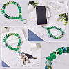 Resin Rondelle Bead with Polyester & Spandex Cord Phone Hand Strap Chains HJEW-TADJ0010-5
