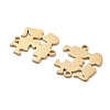 Ion Plating(IP) Non-Tarnish 304 Stainless Steel Connector Charms STAS-P332-08G-3