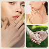 2Pcs 2 Colors Alloy with Crystal Rhinestone Finger Rings RJEW-TADJ0001-01A-8