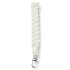 Handmade Macrame Cotton Threads Wrist Strap Pendant Decoration HJEW-JM02720-02-2