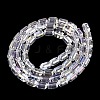 Electroplate Transparent Glass Beads Strands EGLA-Q132-03A-A01-2