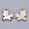 Alloy Enamel Pendants ENAM-N054-013B-2