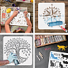 Plastic Drawing Painting Stencils Templates DIY-WH0396-0110-4