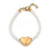 Plastic Imitation Pearl Beads Bracelets for Women BJEW-M056-10G-05-3