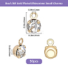 50Pcs Brass Pendants KK-BBC0025-91B-2