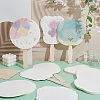 30Pcs 5 Styles Paper Hand Held Fan DIY-CU0001-02-4