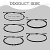 5Pcs 5 Style Nylon Thread Woven Braided Bracelets Set BJEW-SW00050-7