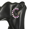 Glass Hoop Earrings EJEW-MZ00827-2