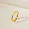 Heart Pattern 201 Stainless Steel Finger Rings FS-WG2B97B-04-2