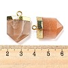 Natural Sunstone Pointed Pendants G-M431-05G-06-3