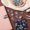 24Pcs 4 Styles 1-Hole Zinc Alloy Shank Buttons BUTT-PH0001-60-3