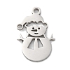 Anti-Tarnish Christmas 201 Stainless Steel Pendants STAS-Q015-09P-1