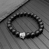 High Beauty Pure Black Bracelet Beaded Lucky Transfer Pixiu Bracelet Simple Style Couple Gift to the Small Market YP1688-4-1