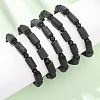 Natural Tourmaline Beads Stretch Bracelets for Women Men BJEW-C154-01-1