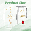 DIY Heart Bowknot Earring Making Kits DIY-SC0031-08-3
