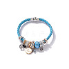 Faux Leather European Bracelets FS-WG51552-01-4