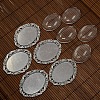 40x30mm Clear Oval Domed Glass Cabochon Cover for DIY Photo Alloy Cabochon Making DIY-X0112-AS-NF-1