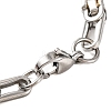 304 Stainless Steel Byzantine Chain Bracelets BJEW-B078-107GP-3