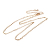 Brass Cable Chain Necklaces NJEW-H032-03G-1