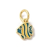 Rack Plating Brass Enamel Charms KK-Z056-49G-1