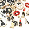 19Pcs 19 Styles Alloy Enamel Charms ENAM-YW0008-62-1