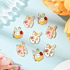 12Pcs 3 Styles Alloy Enamel Pendants FIND-FP0002-99-1