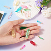 20Pcs Natural Dyed Quartz Pendants PALLOY-TAC0245-6