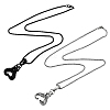 2Pcs 2 Colors Stainless Steel Boxing Glove Pendant Box Chain Necklaces for Men NJEW-HY0001-09A-1