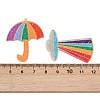 20Pcs 10 Styles Rainbow Theme Acrylic Pendants MACR-FS0002-11-3